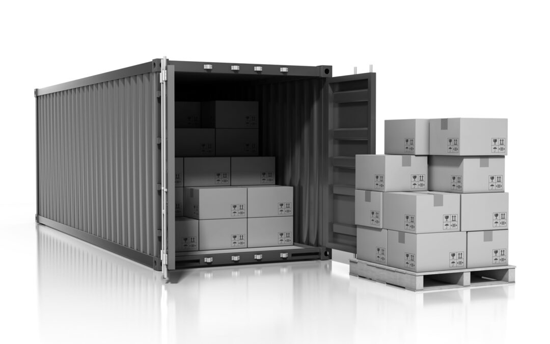 Container with Boxes